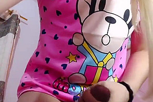 shemale tranny Solo Masturbation Scene