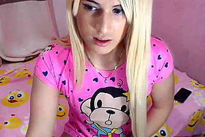 shemale tranny Solo Masturbation Scene