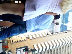 spy sexy blonde upskirt romanian