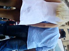 spy sexy blonde upskirt romanian