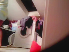 spying my polish Step mom in bathroom 2