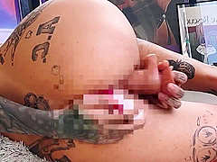 ⭐️tattooed Of Babe Strip And Twerk With Butt Plug And Masturbate Until Squirt ⭐️of: Tattstonerr⭐️