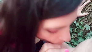 teen 18+ Babe Sucking Dick Outdoors