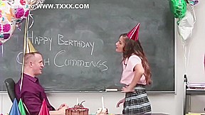 teen 18+ With Braces Fucked By Coach On His Birthday