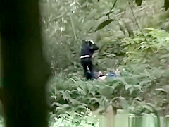 teen 18+ couple caught fucking in public park