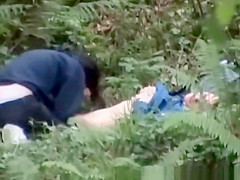 teen 18+ couple caught fucking in public park